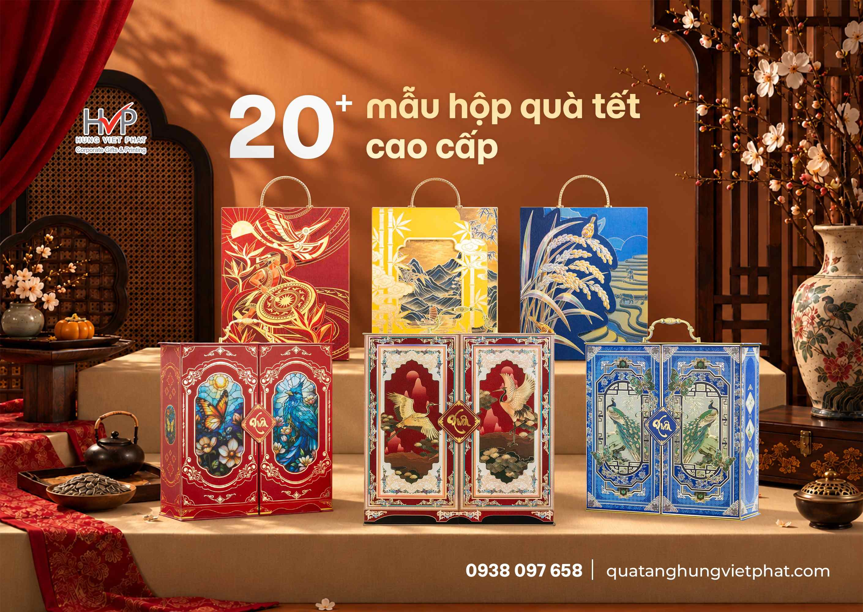 mẫu hộp quà tết doanh nghiệp